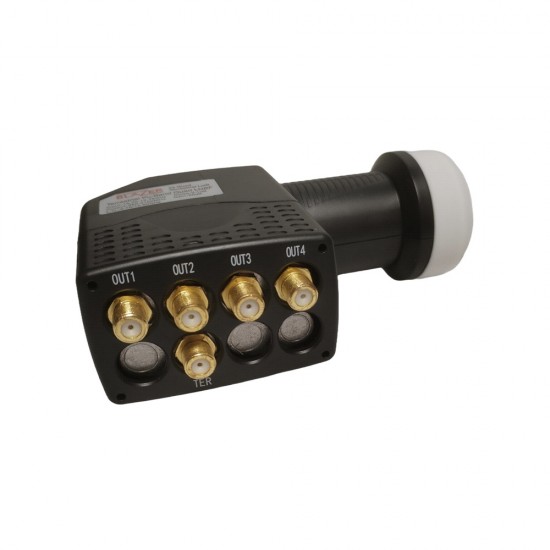 BLAZER T4 Quad LNB WITH TERRESTRIAL INPUT KU-BAND ULTRA HD 4K DB HIGH GAIN 