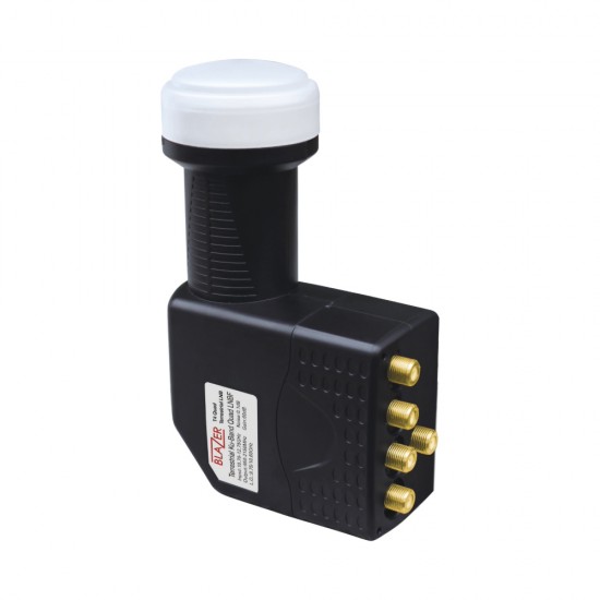 BLAZER T4 Quad LNB WITH TERRESTRIAL INPUT KU-BAND ULTRA HD 4K DB HIGH GAIN 
