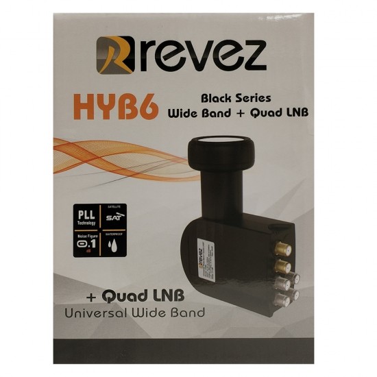 HYBRID UNIVERSAL LNB 6 PORTS FREESAT SKY HD SKY Q SMART WIDE BAND QUAD LNB0.1DB 