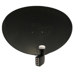 SKY SATELLITE DISH ZONE 2 FOR SKY HD FREESAT FREE TO AIR BLACK MESH + OCTO LNB