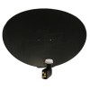 SKY SATELLITE DISH ZONE 2 FOR SKY HD FREESAT FREE TO AIR BLACK MESH + QUAD LNB