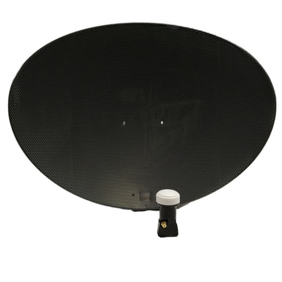SKY SATELLITE DISH ZONE 2 FOR SKY FREESAT FREE TO AIR BLACK MESH + SINGLE LNB