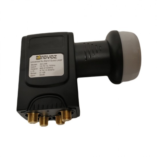 Blazer Quad LNB X1 0.1dB with Satellite LNB Adapter Bracket