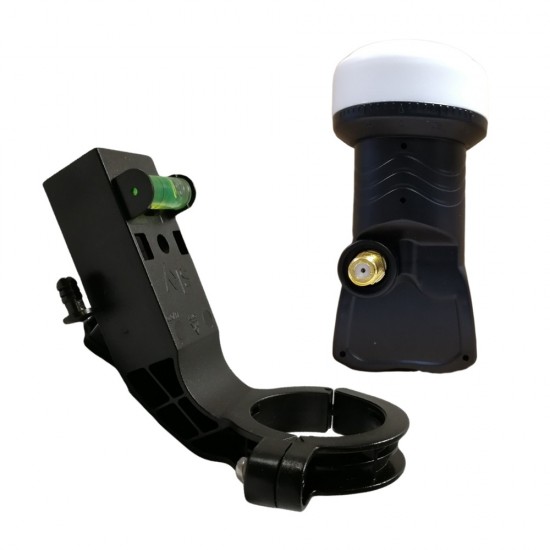 Blazer Single LNB X1 0.1dB with Satellite LNB Adapter Bracket