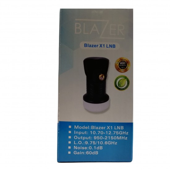 SINGLE LNB X1 Blazer 0.1DB HIGH GAIN , FREESAT, ASTRA, HOTBIRD from Satcity.ie Ireland Limerick SINGLE LNB X1 Blazer 0.1DB HIGH GAIN , FREESAT, ASTRA, HOTBIRD