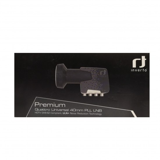 Quattro Inverto Black Premium  PLL LNB HIGH GAIN , FREESAT, ASTRA, HOTBIRD
