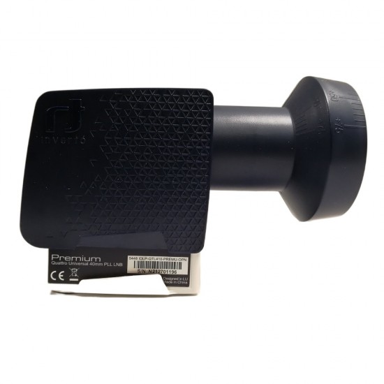 Quattro Inverto Black Premium  PLL LNB HIGH GAIN , FREESAT, ASTRA, HOTBIRD