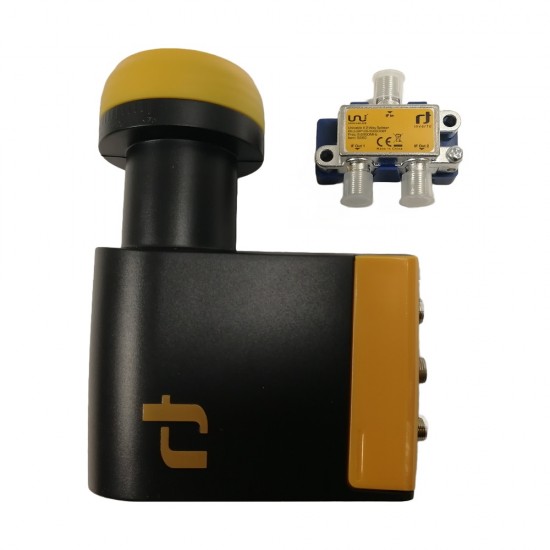 Quad Unicable LNB Inverto 0.1 DB HIGH GAIN , FREESAT, ASTRA, HOTBIRD