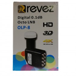 Octo LNB,HD,3D,4K Support (OLP-8) Revez 0.1 DB HIGH GAIN,FREESAT, ASTRA, HOTBIRD