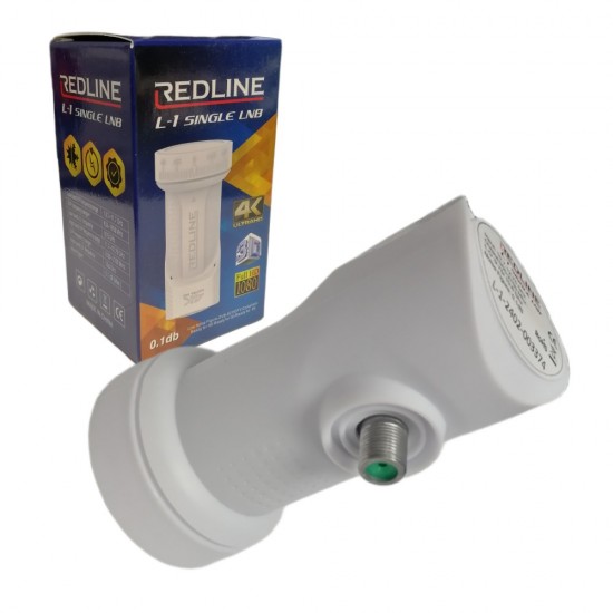 Universal SINGLE LNB  Redline WL-1 0.1DB HIGH GAIN , FREESAT, ASTRA, HOTBIRD