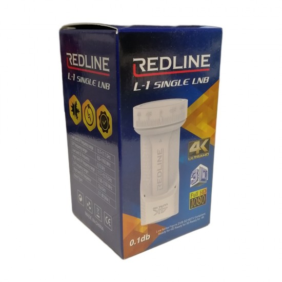 Universal SINGLE LNB  Redline WL-1 0.1DB HIGH GAIN , FREESAT, ASTRA, HOTBIRD