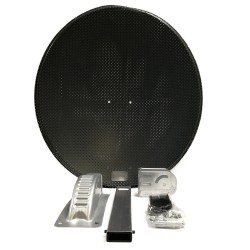 FULL SAORSAT DISH INSTALLATION KIT LNB, DISH, Steel Wall Mount, Satellite Cable