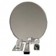 80CM SATELLITE DISH (S80) NON RUST FOR SKY FREESAT POLSAT NC HOTBIRD ASTRA WHITE