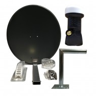 65CM SATELLITE DISH NON RUST 25CM SATELLITE DISH WALL BRACKET SINGLE LNB