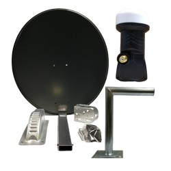 65CM SATELLITE DISH NON RUST 25CM SATELLITE DISH WALL BRACKET SINGLE LNB