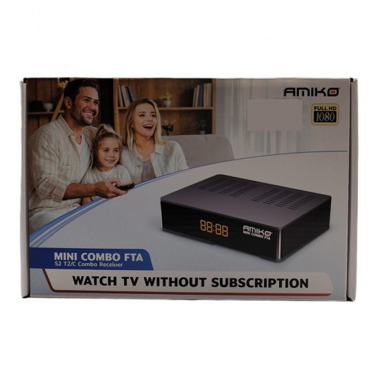 Amiko Mini Combo Full HD DVB-T2/S2 Free-To-Air Receiver