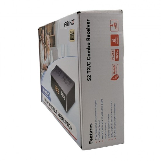 Amiko Mini Combo Full HD DVB-T2/S2 Free-To-Air Receiver