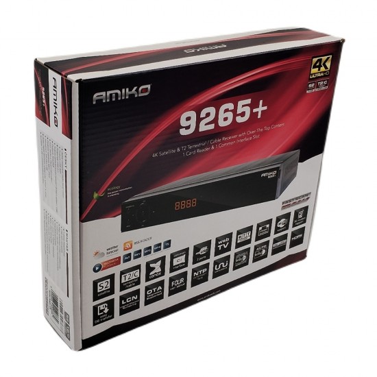 Amiko 9265+ 4K Combo (DVB-S2 + DVB-T2/C)