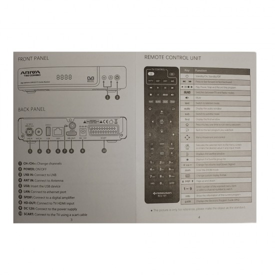 Ferguson Ariva 160 Combo SATELLITE TV TERRESTRIAL RECEIVER UNIVERSAL from Satcity.ie Ireland Limerick Ferguson Ariva 160 Combo SATELLITE TV TERRESTRIAL RECEIVER UNIVERSAL