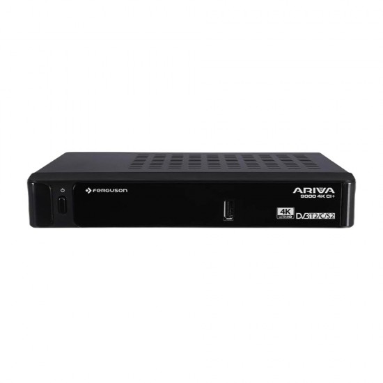 Ferguson Ariva 9000 4K CI+ Combo Receiver Satellite TV Free To AIR Saorview from Satcity.ie Ireland Limerick Ferguson Ariva 9000 4K CI+ Combo Receiver Satellite TV Free To AIR Saorview