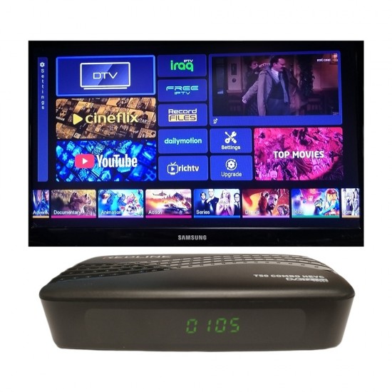 REDLINE T50 COMBO HEVC FULL HD DVB-T2/S2 TV RECEIVER SET TOP BOX REDLINE T50 COMBO HEVC FULL HD DVB-T2/S2 TV RECEIVER SET TOP BOX