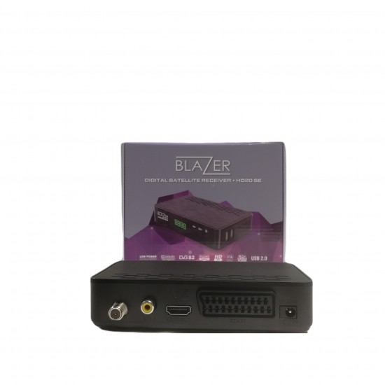 BLAZER HD20 SE FULL HD PVR SATELLITE TV RECEIVER BOX FREE TO AIR DVB-S DVB-S2 from Satcity.ie Ireland Limerick Blazer HD20 SE Full HD PVR Satellite Receiver