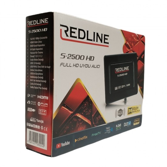 Redline S-2500 HD Mini FULL HD 1080p Free to Air Satellite receiver