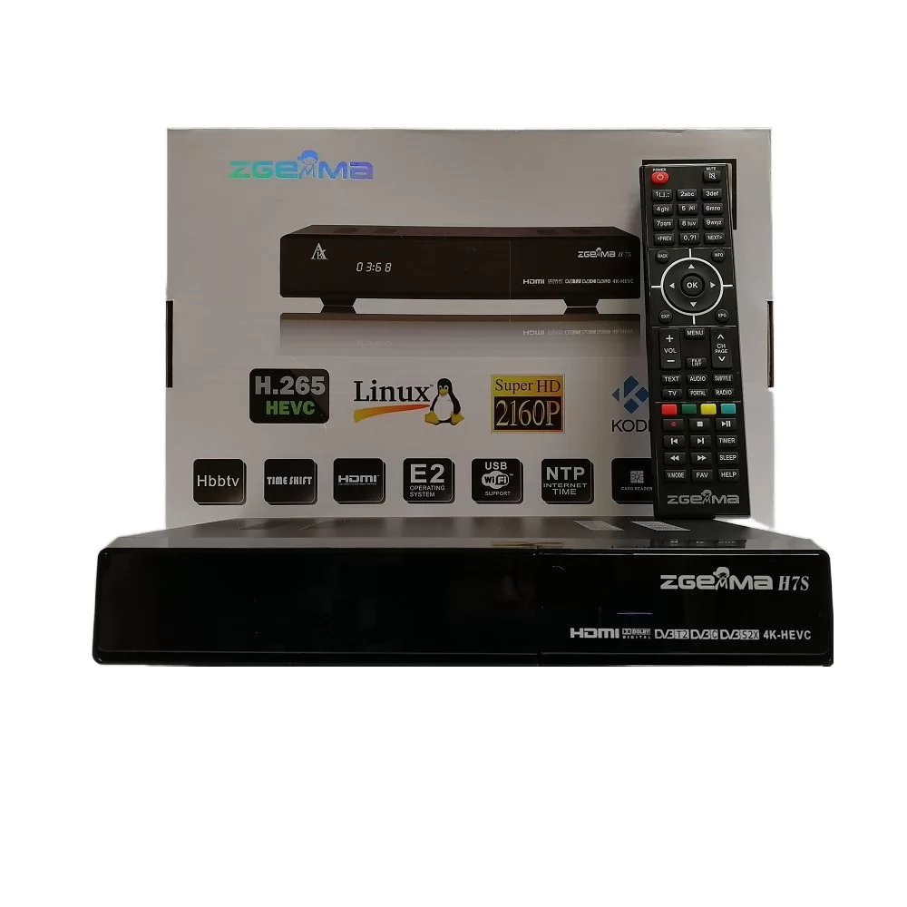 Zgemma H8.2H FULL HD 1080p H.265 HEVC Combo Tuner 1x DVB-S2X + 1x DVB-C/T2  Linux Enigma2 Multi-stream QT Stalker Digital Receiver