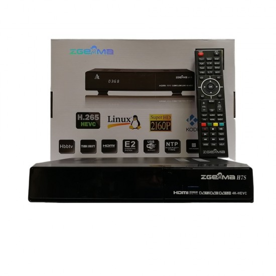 ZGEMMA H7S 4K UHD COMBO V2 ENIGMA 2 SATELLITE RECEIVER TV SET TOP BOX WIFI LINUX