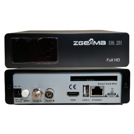 ZGEMMA H8.2H COMBO S2+T2 LINUX SET TOP BOX V2 ENIGMA 2 SATELLITE RECEIVER TV