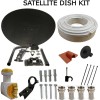 SKY FREESAT SATELLITE DISH KIT ZONE 2 QUAD LNB MK4 HD 5M TWIN WHITE CABLE