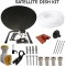 SKY FREESAT SATELLITE DISH KIT ZONE 2 QUAD LNB MK4 HD 10M RG6 WHITE CABLE