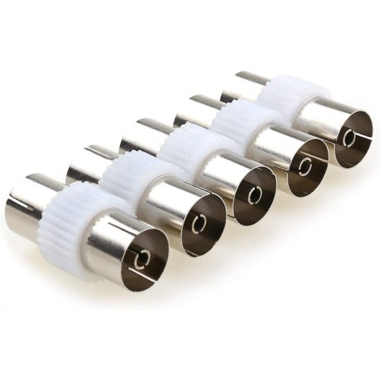 TV Aerial Female to Female Adapter Coaxial Cable coupler Joiner Connector x 10