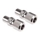 Coaxial Connector For TV Aerial Cable RF Coax Plug Male Female Metal Screw x 10