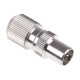 Coaxial Connector For TV Aerial Cable RF Coax Plug Male Female Metal Screw x 1