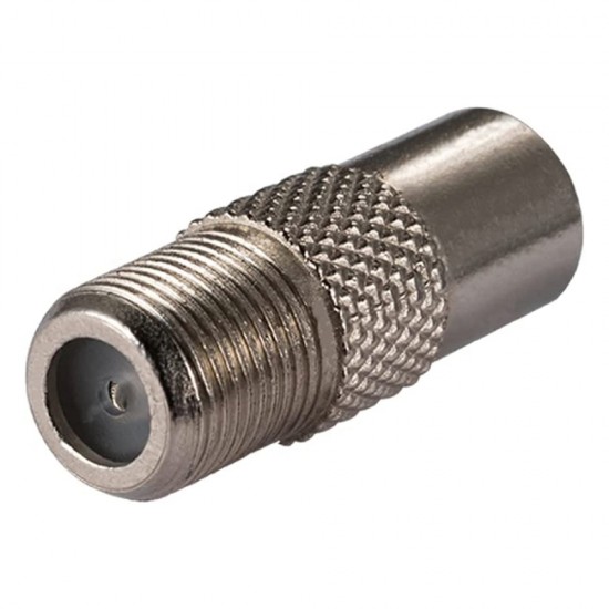 Satellite Coaxial Male Adapter F-Type Female to RF TV Aerial Connector X 1