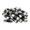 COMPRESSION CONNECTORS RG6 CT100 COAXIAL CABLE UNIVERSAL SEAL CRIMP PLUG X 100