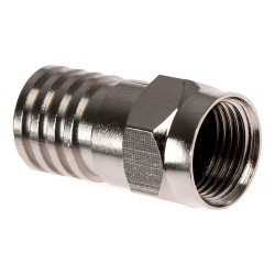 F-TYPE RG6 CRIMP CONNECTORS FOR COAXIAL TV ANTENNA FOXTEL CABLE X 1