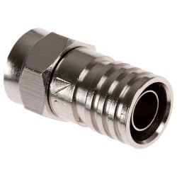 F-TYPE RG6 CRIMP CONNECTORS FOR COAXIAL TV ANTENNA FOXTEL CABLE X 1