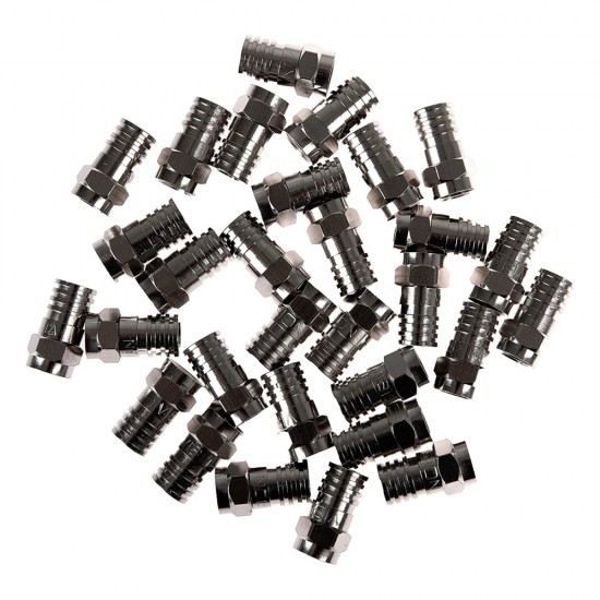 F-TYPE RG6 CRIMP CONNECTORS FOR COAXIAL TV ANTENNA FOXTEL CABLE X 1