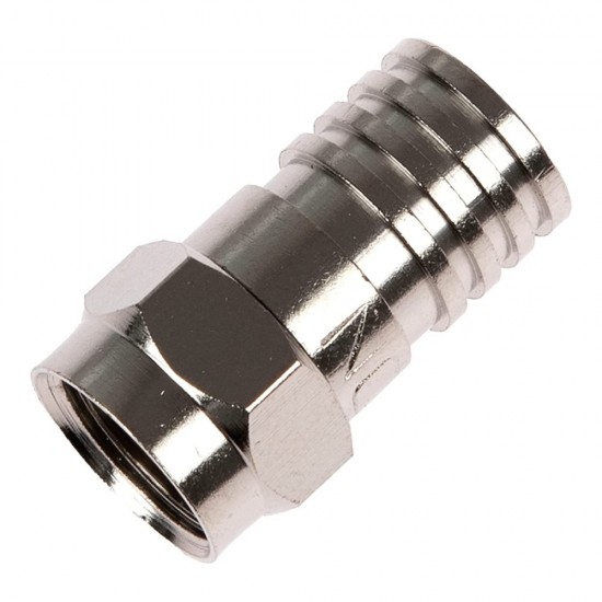 F-TYPE RG6 CRIMP CONNECTORS FOR COAXIAL TV ANTENNA FOXTEL CABLE X 1