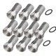 10 x Premium F-Connector Screw-On Satellite / Sky / Virgin RG6