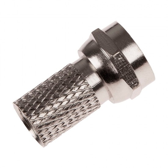 F-CONNECTOR SCREW ON PLUG SATELLITE SKY VIRGIN RG6 WF100 CT100 CABLE X 100