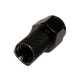 10x F-Connector Black PRO Screw-On Plugs with O-Ring (Metal)