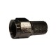 10x F-Connector Black PRO Screw-On Plugs with O-Ring (Metal)