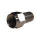10x F-Connector Black PRO Screw-On Plugs with O-Ring (Metal)