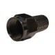 10x F-Connector Black PRO Screw-On Plugs with O-Ring (Metal)
