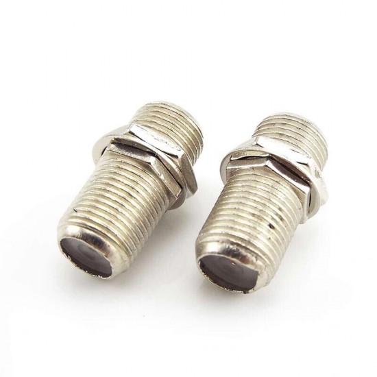 F Type Connector Female to Female Coupler Adapter Cable Joiner Barrel x 10