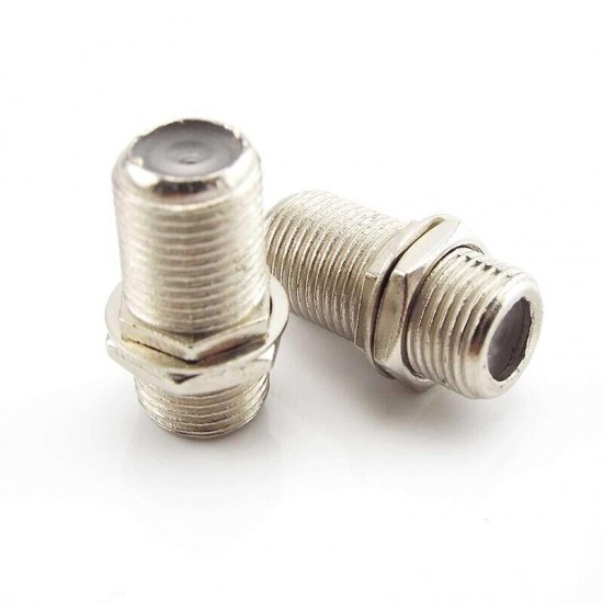 F Type Connector Female to Female Coupler Adapter Cable Joiner Barrel x 10