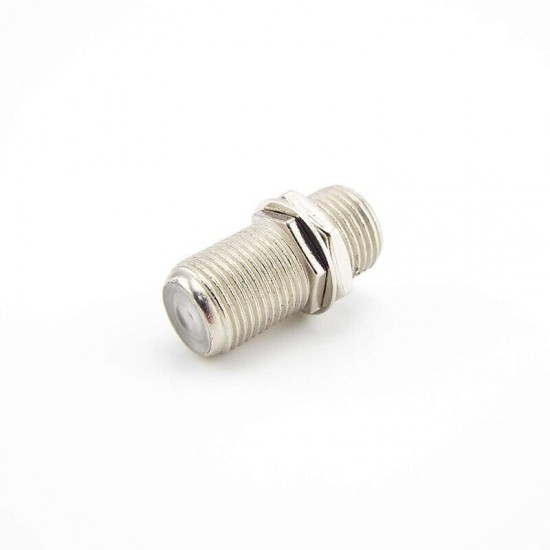 F Type Connector Female to Female Coupler Adapter Cable Joiner Barrel x 1